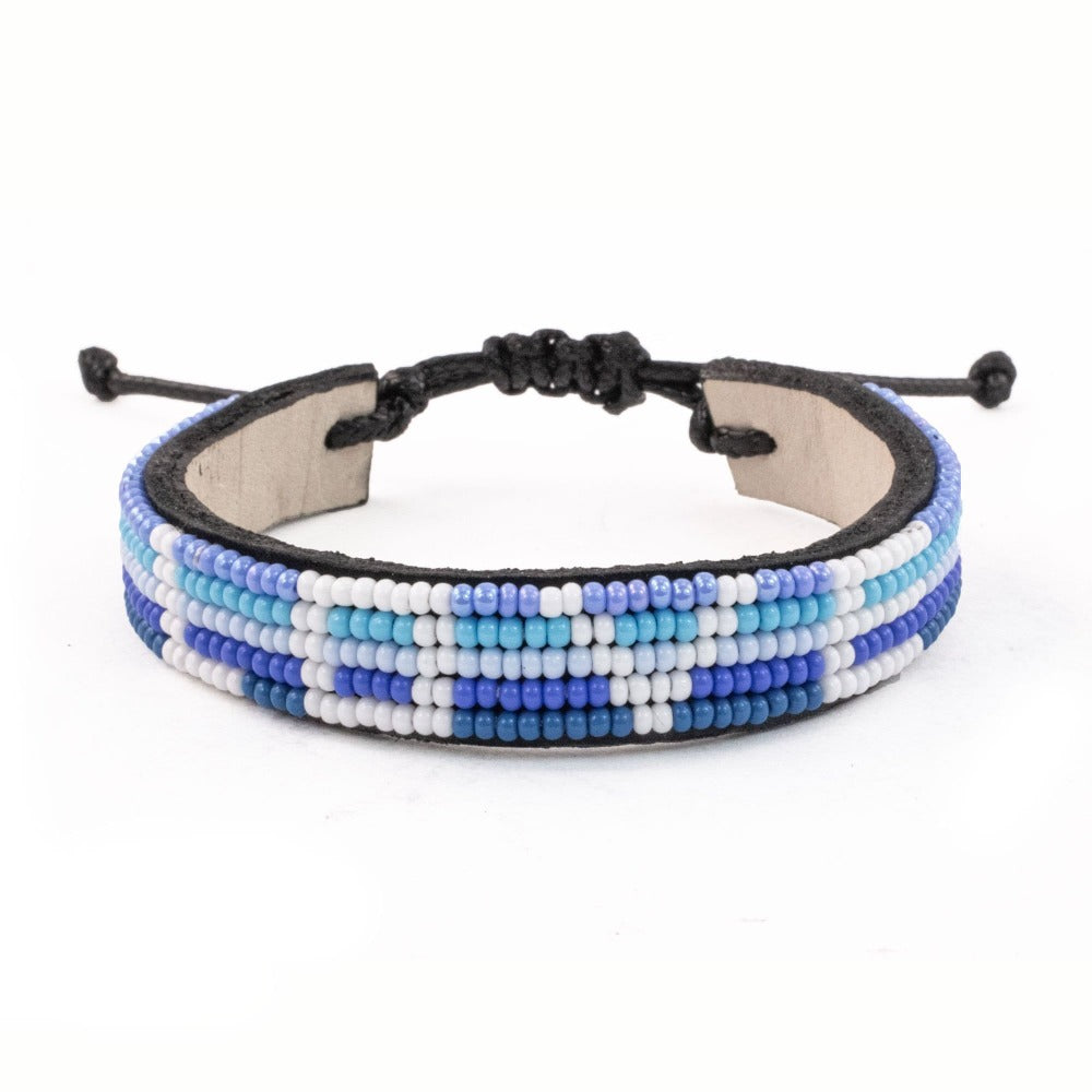 Custom Ombré LOVE Bracelet - Aquamarine
