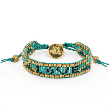 Custom Taj LOVE Bracelet - Turquoise & Black - Love Is Project