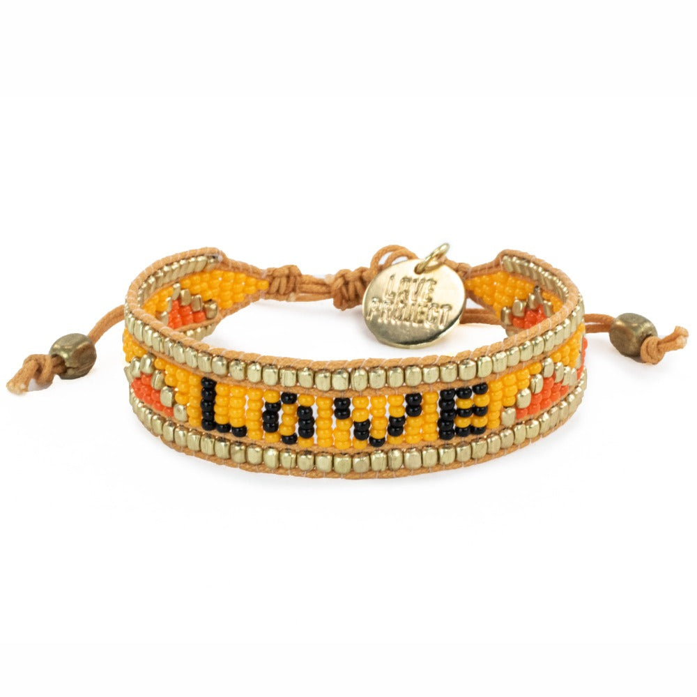 Custom Taj LOVE Bracelet - Saffron - Love Is Project