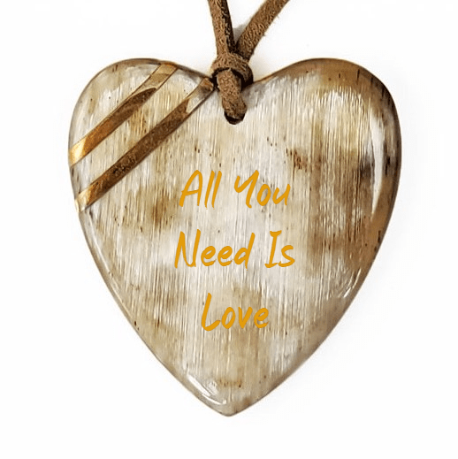 New Engravable Open Your Heart Necklace - Natural
