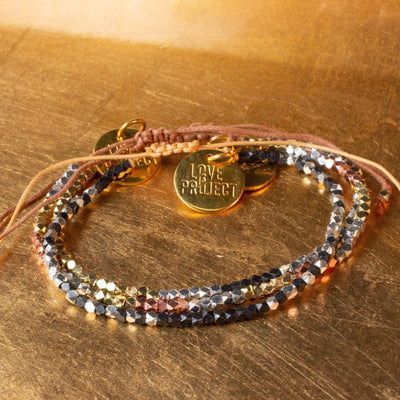 Kali Ombre Bracelet - Gold / Silver / Champagne - Love Is Project