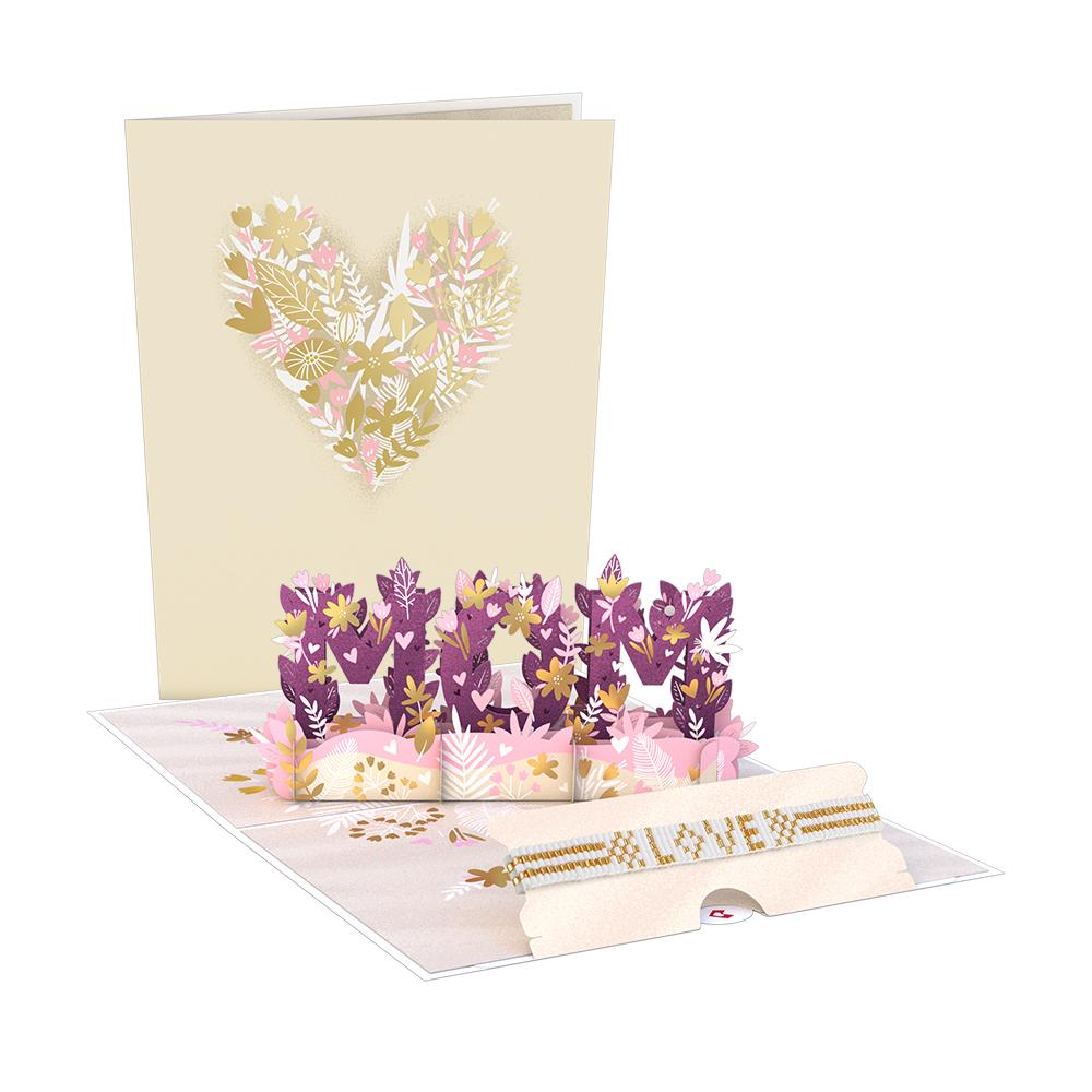 Love for Mom Dazzling Lovepop Card with Bracelet 3D card - Love Is Project