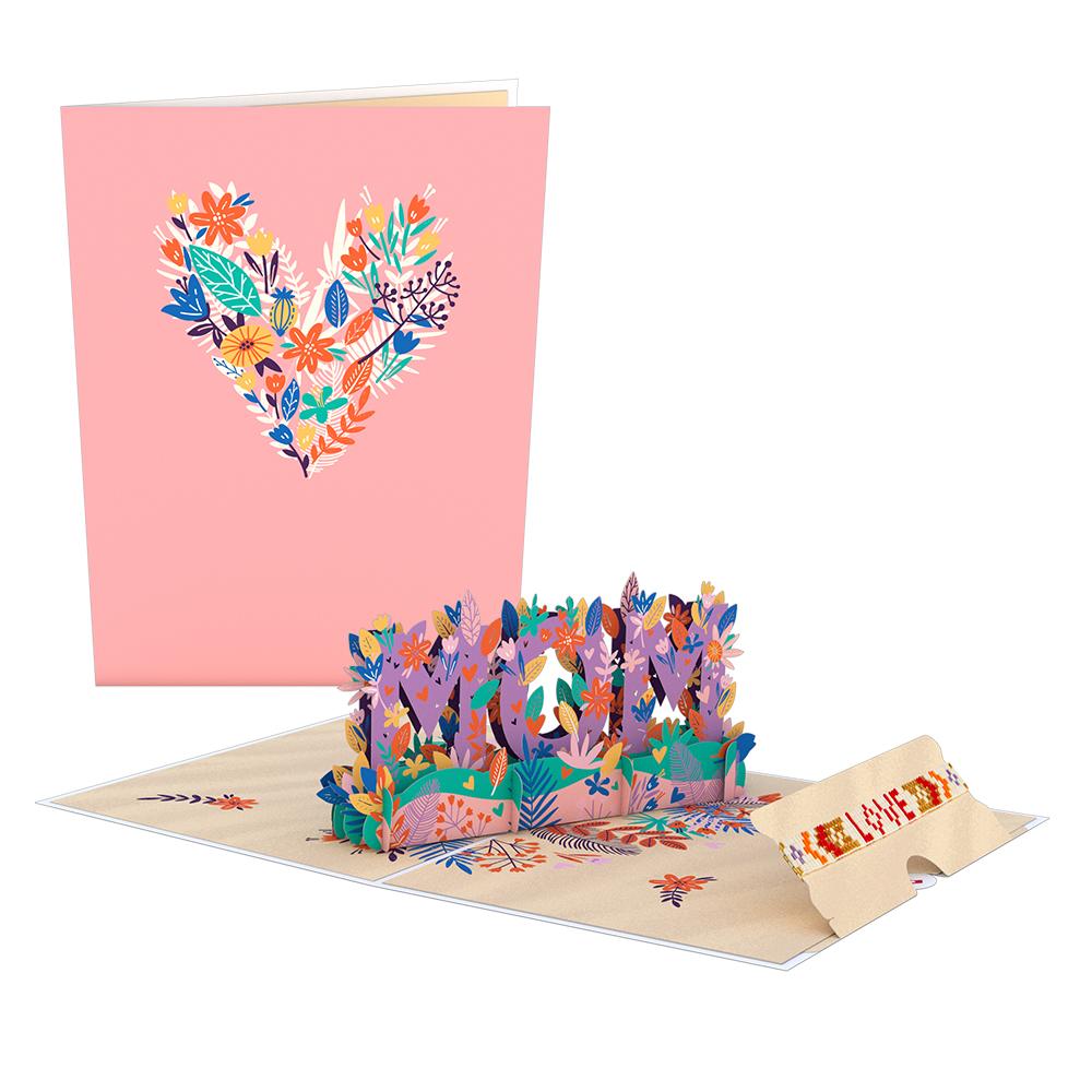 Love for Mom Vibrant Lovepop Card with Bracelet 3D card - Love Is Project