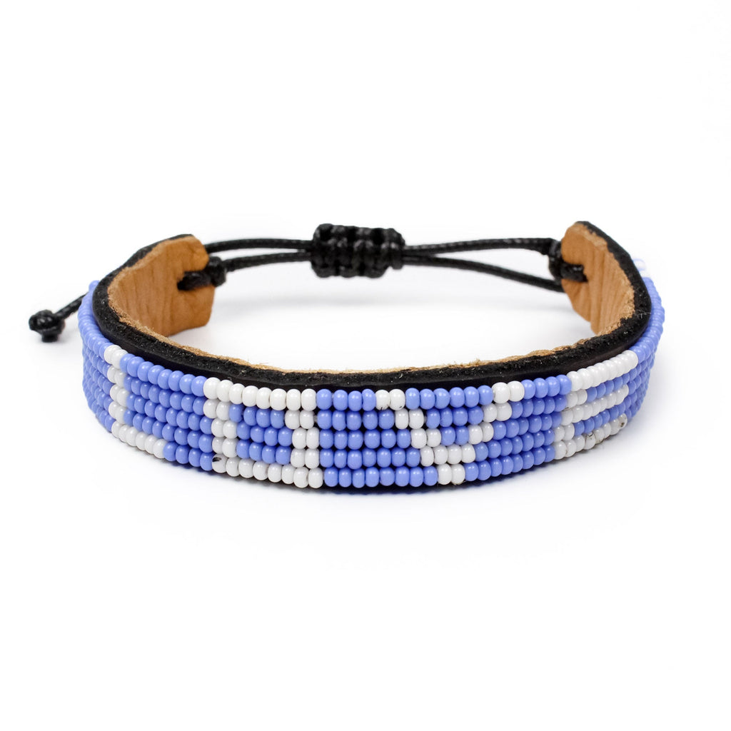 LOVE Bracelet - Azure Blue and White - Love Is Project