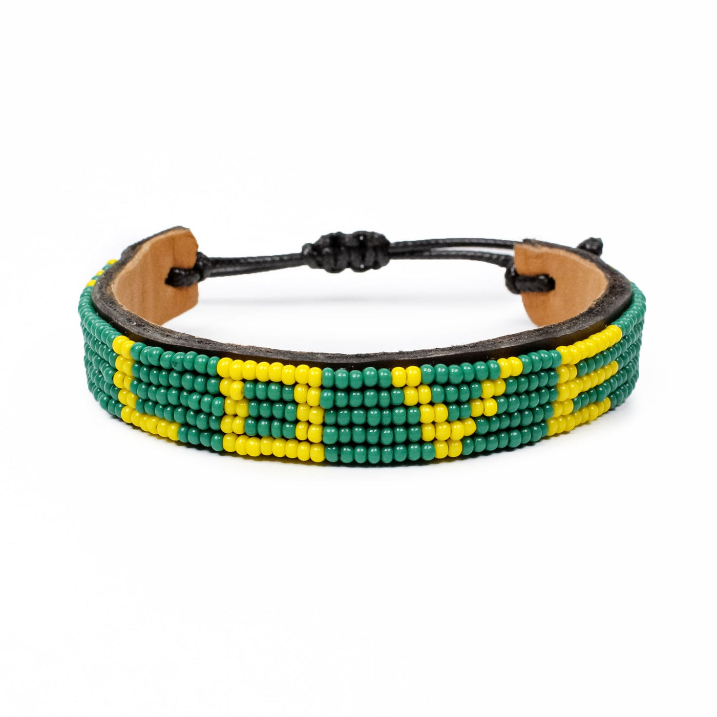 LOVE Bracelet - Green and Yellow