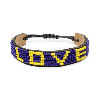 LOVE Bracelet - Navy and Yellow