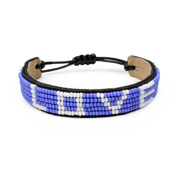 LOVE Bracelet - Royal Blue and White - Love Is Project