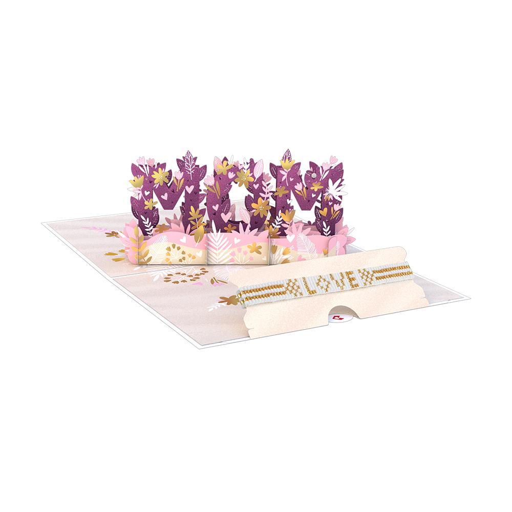 Love for Mom Dazzling Lovepop Card with Bracelet 3D card