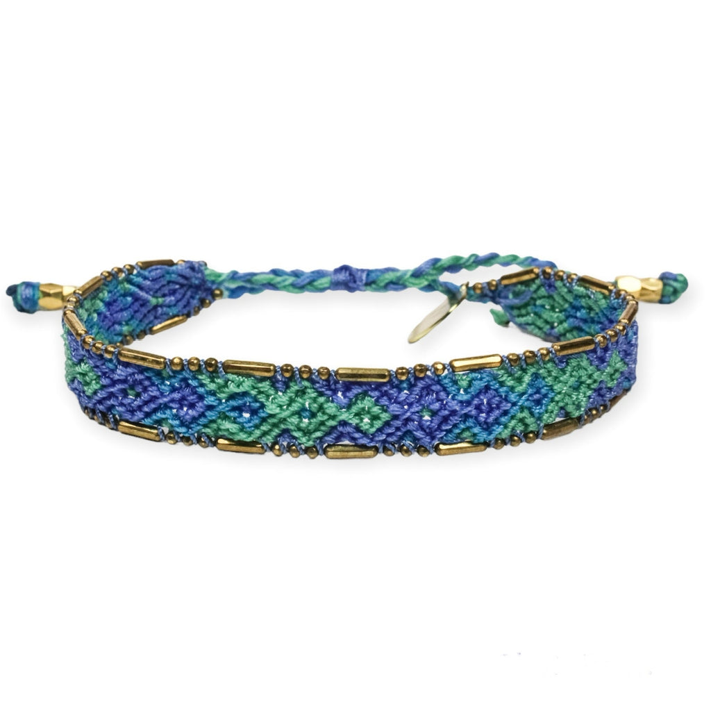 Bali Friendship Bracelet - Lagoon Blue - Love Is Project