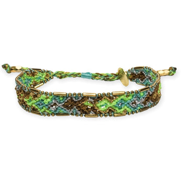 Bali Metallic Friendship Bracelet - Mint Dazzle - Love Is Project