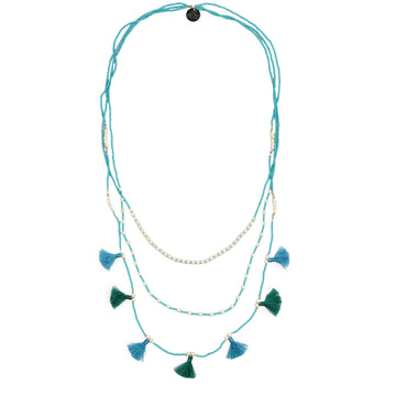 Bali Garland Necklace - Turquoise - Love Is Project