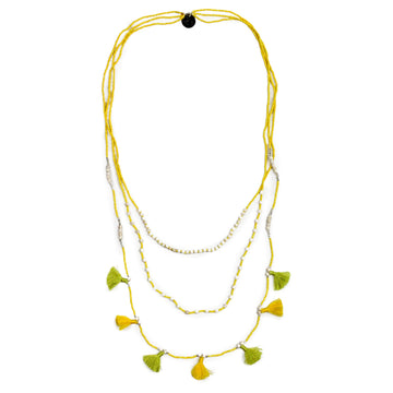 Bali Garland Necklace - Yellow - Love Is Project