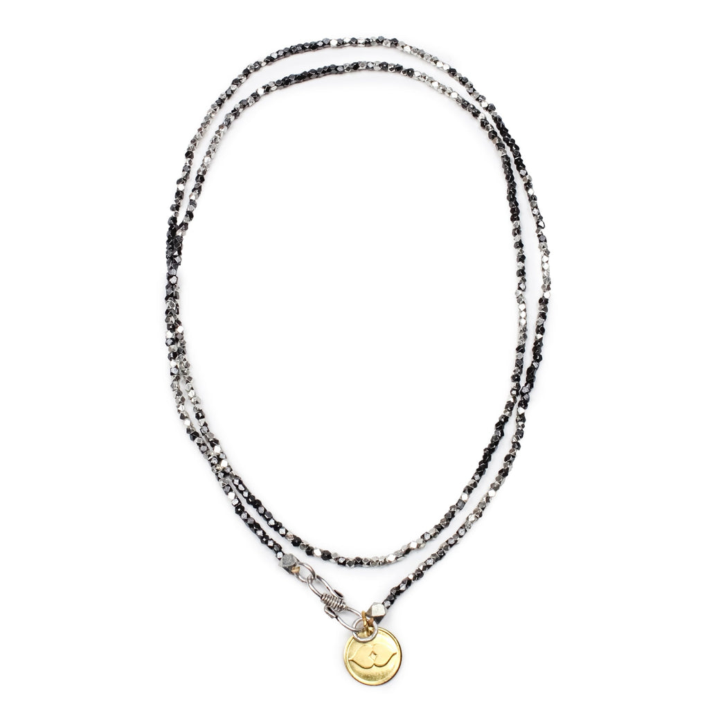 Kali Ombre Necklace - Black / Silver - Love Is Project