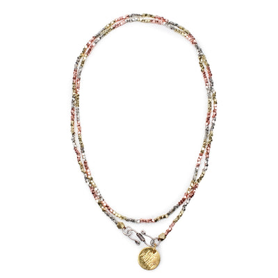 Kali Ombre Necklace - Silver / Champagne