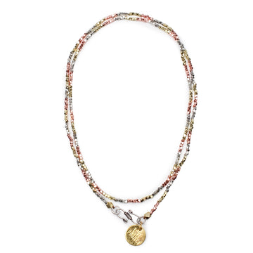 Kali Ombre Necklace - Silver / Champagne - Love Is Project