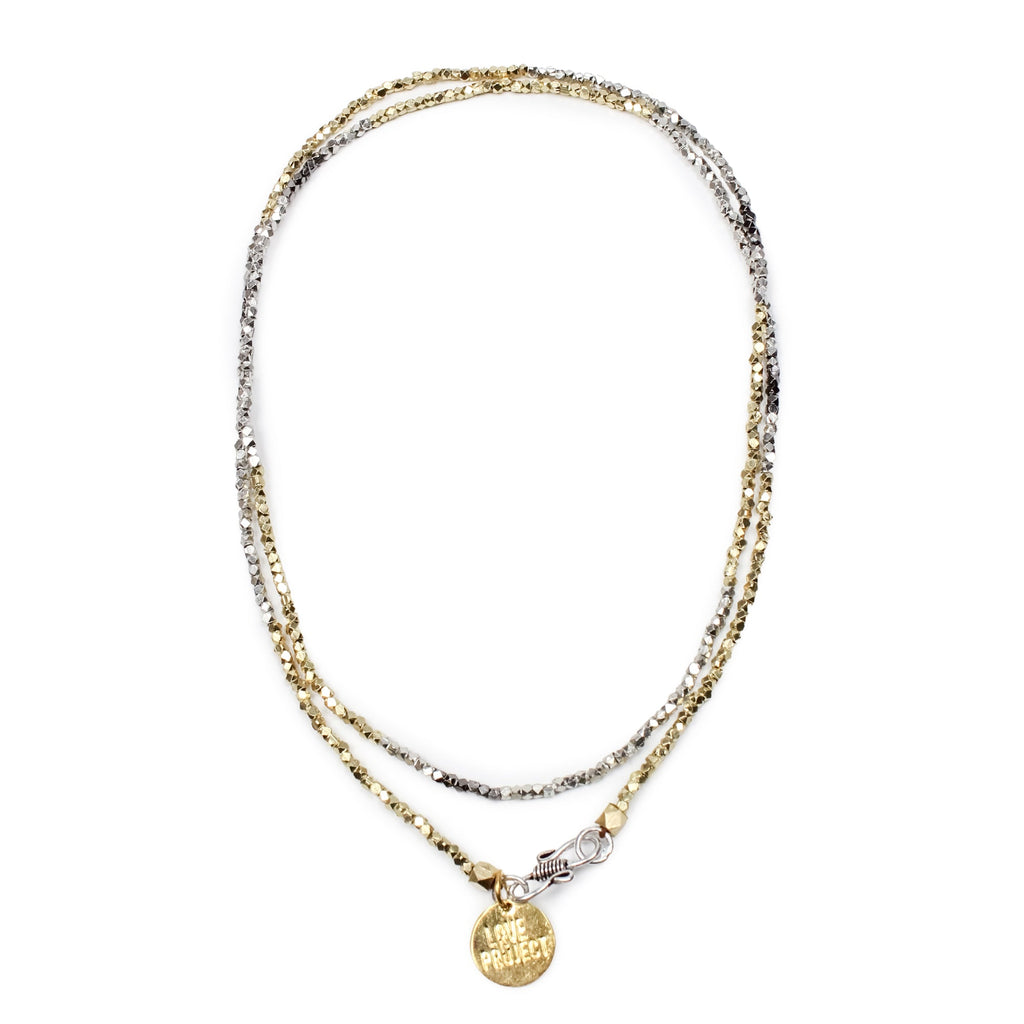 Kali Ombre Necklace - Silver / Gold - Love Is Project