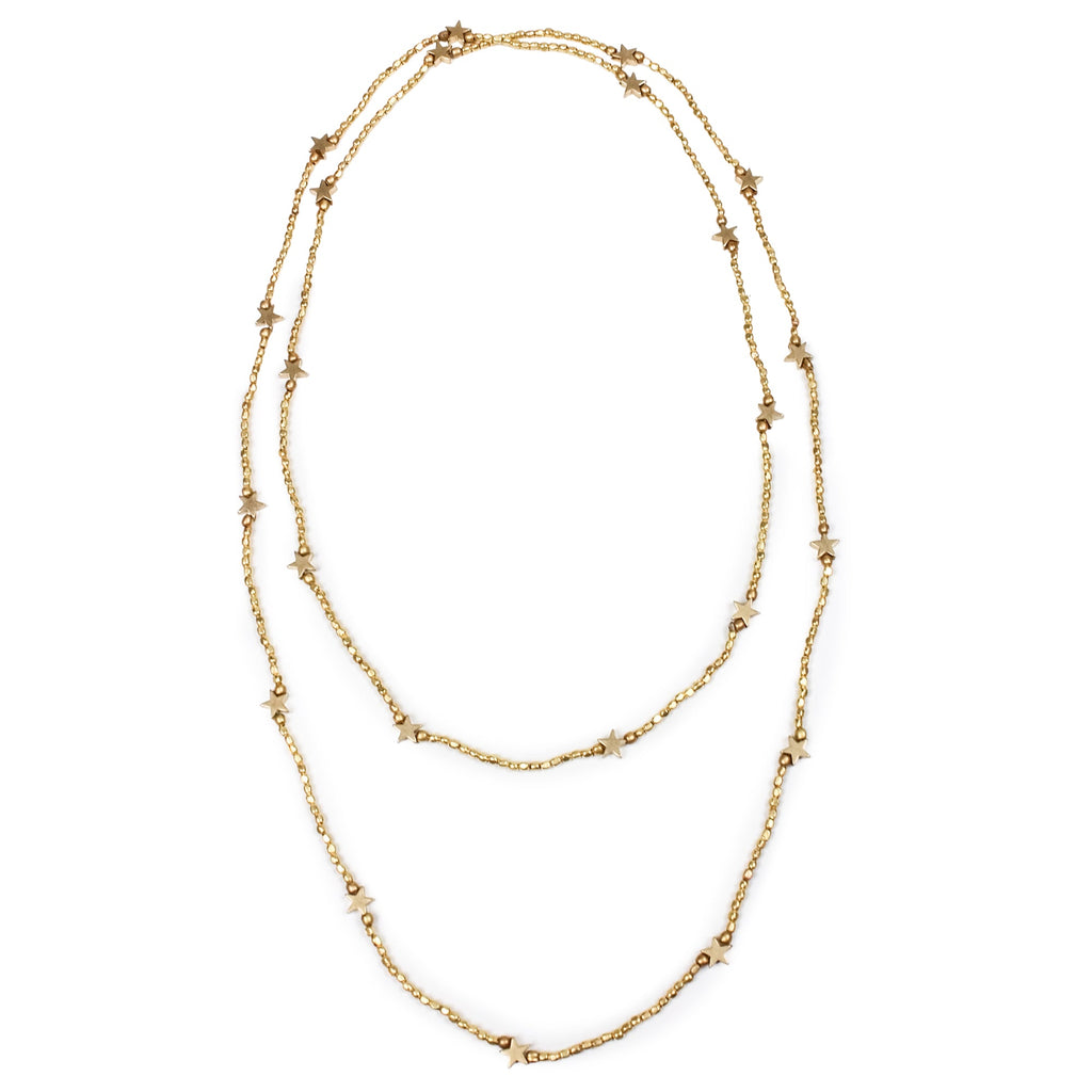 Gia Golden Star Necklace - Love Is Project