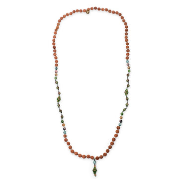 Bali Mala Necklace - Seaweed Green - Love Is Project