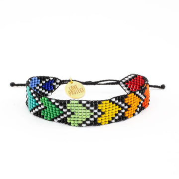 Rainbow River Hearts Bracelet - Love Is Project