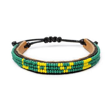 Skinny LOVE Bracelet - Green and Yellow - Love Is Project