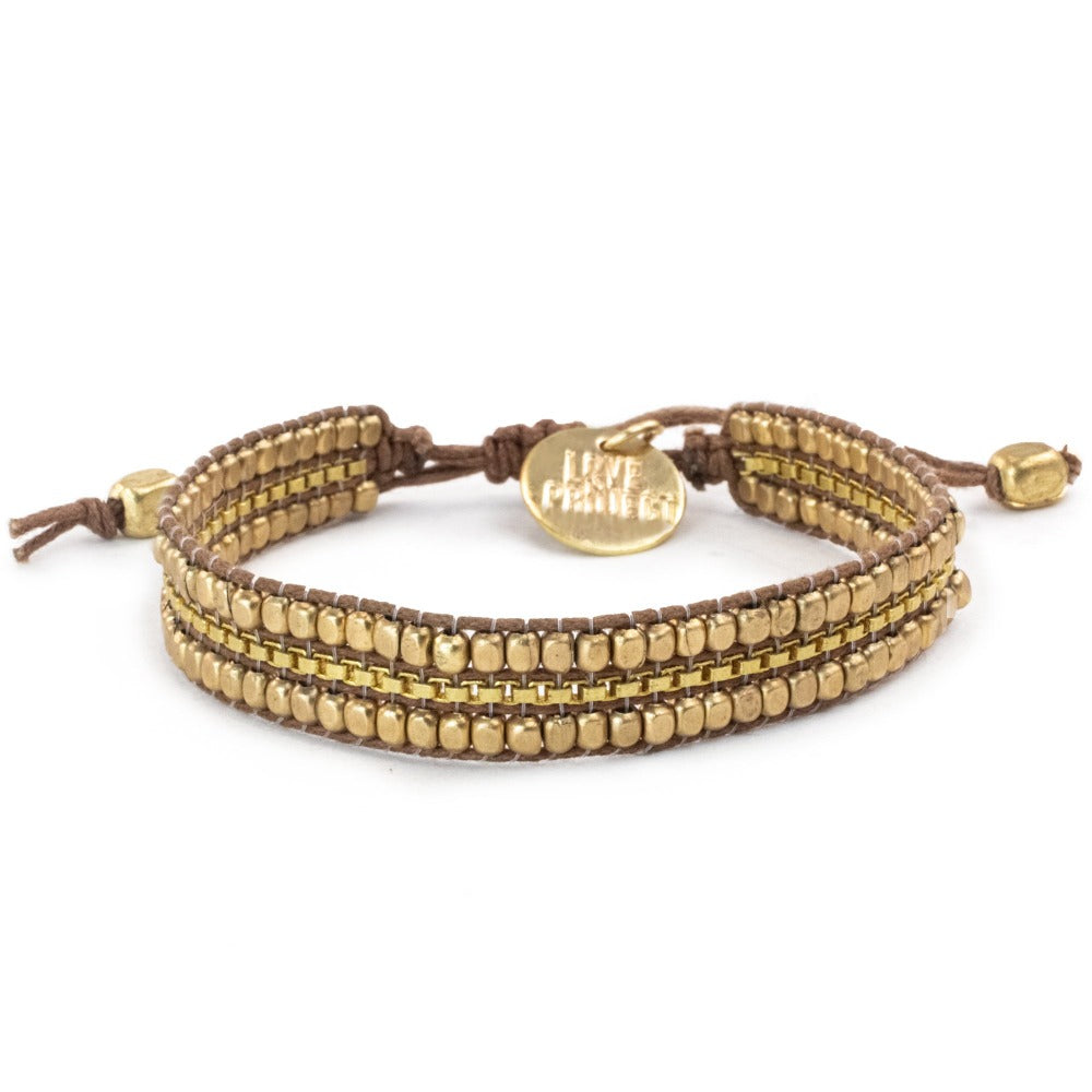 Gold Flame Diwali Bracelet from Love Is Project
