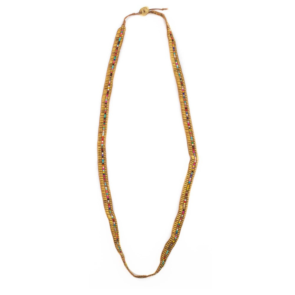 Darjeeling Necklace-Wrap Bracelet-Belt - Gold - Love Is Project