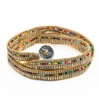 Darjeeling Necklace-Wrap Bracelet-Belt - Silver - Love Is Project