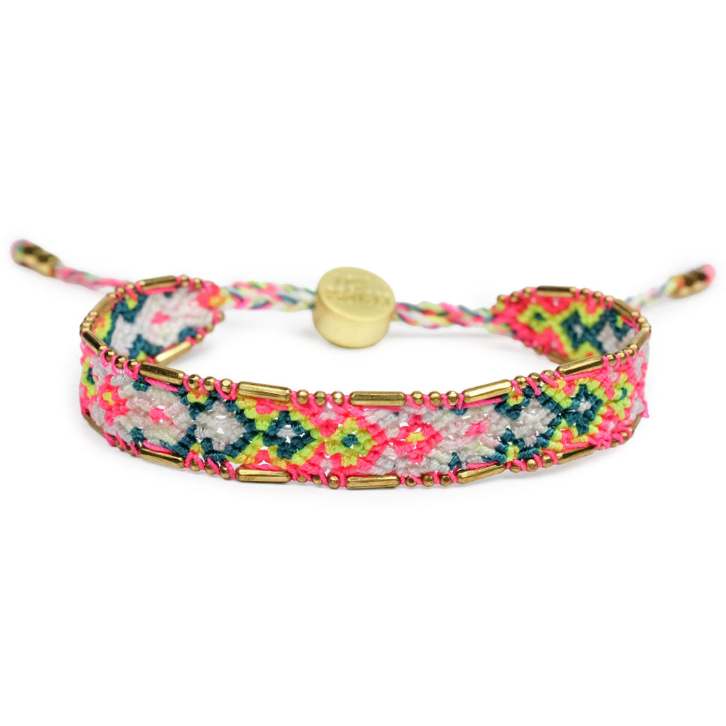 Bali Friendship Bracelet - Electric Feel - Love Is Project