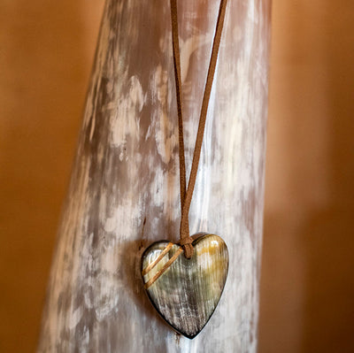 New Engravable Open Your Heart Necklace - Natural