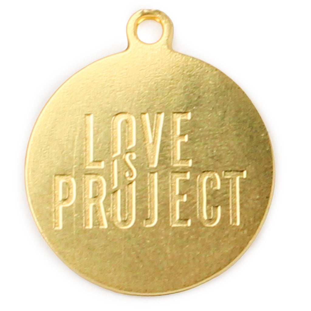 Customizable Circle Logo Charm - Love Is Project