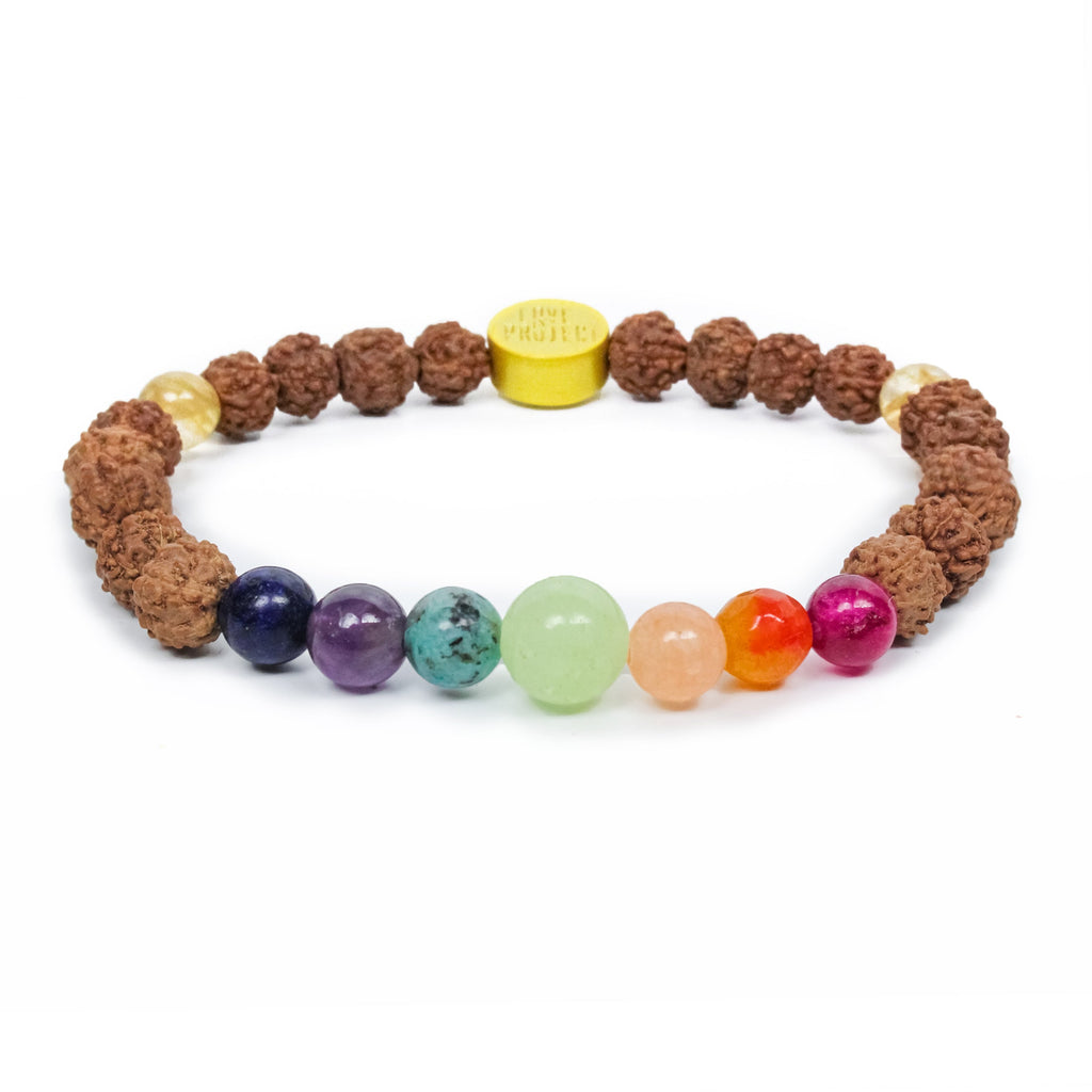 Bali Rainbow Mala - Chakra Center Stones - Love Is Project