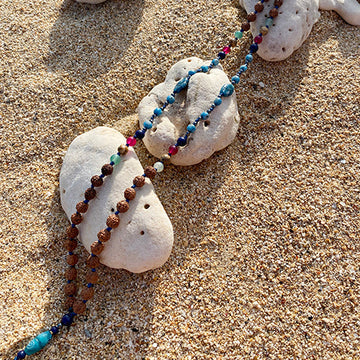 Bali Mala Necklace - Deep Sea Blue - Love Is Project