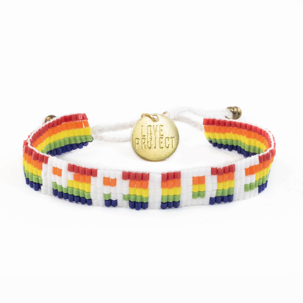 Seed Bead PRIDE Bracelet - Rainbow - Love Is Project