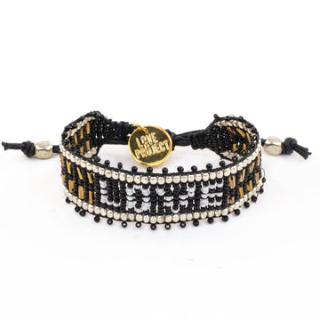 Taj LOVE Bracelet - Black & White - Love Is Project