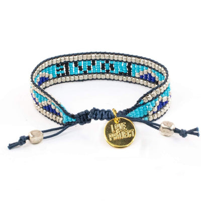 Taj LOVE Bracelet - Blue & Black - Love Is Project