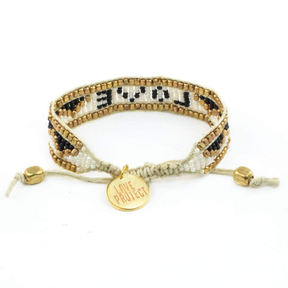 Taj LOVE Bracelet - White & Black - Love Is Project