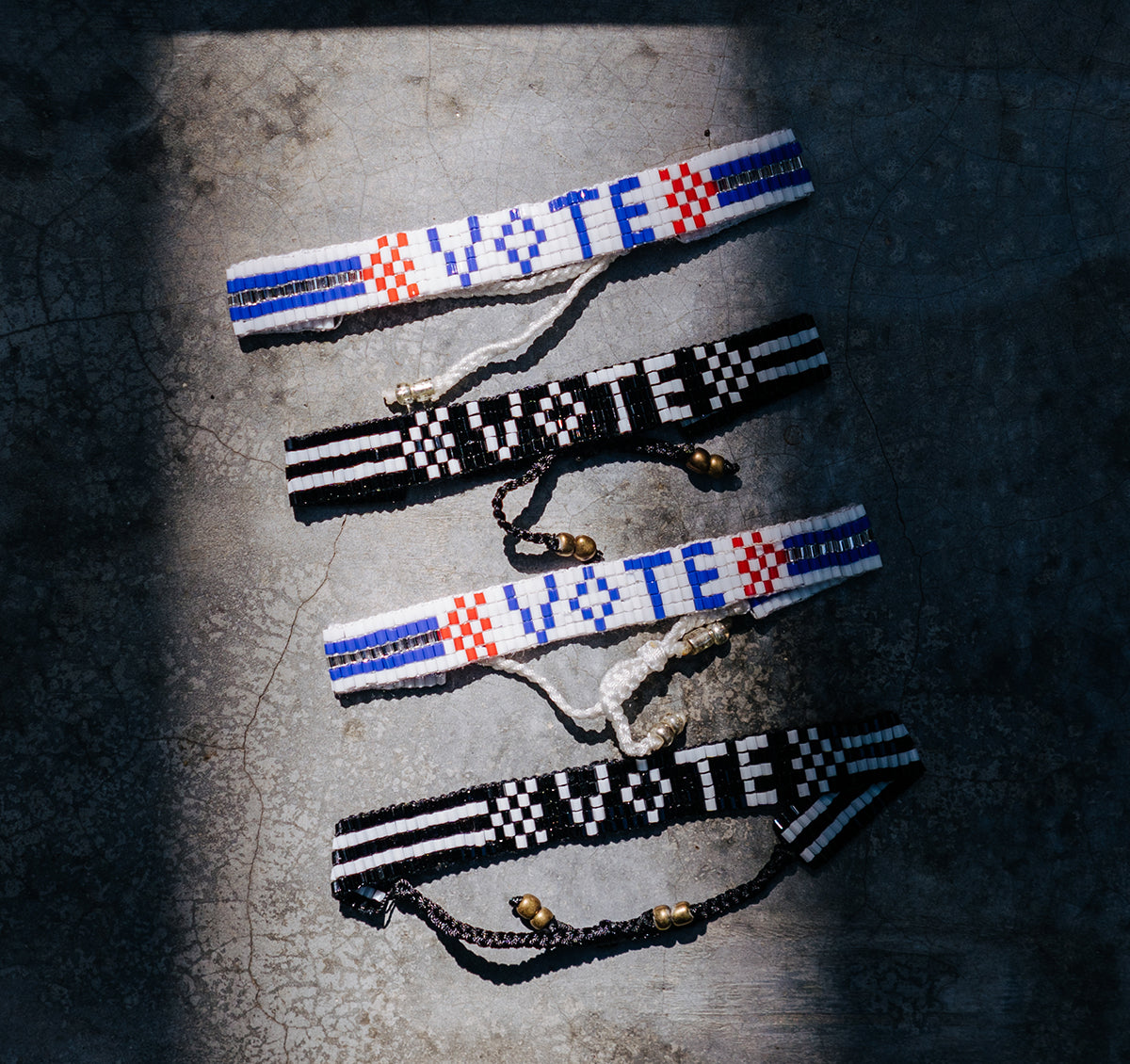Vote Bracelet - Blue/Red/White