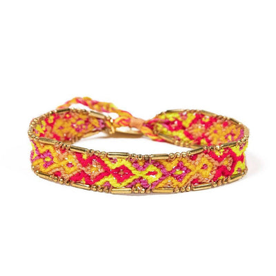 Bali Friendship Bracelet - Fire Fly Love Is Project woven bracelets by artisans in Indonesia. Beaded bracelets creates jobs.