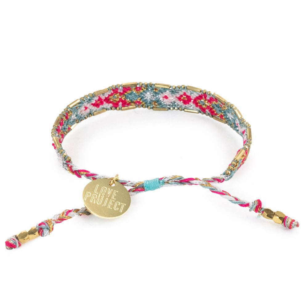 Ice Crystal Bali Friendship Bracelet from Love Is Project