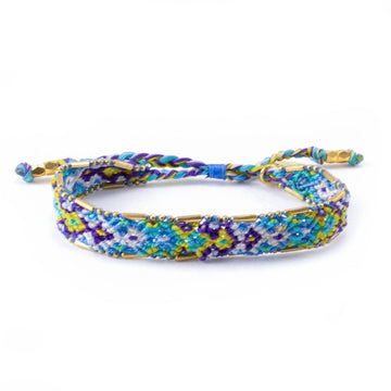 Bali Friendship Bracelet - Lagoon Ice - Love Is Project