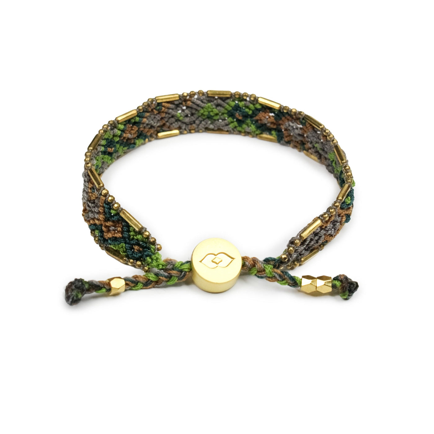 Bali Friendship Bracelet - Olive Camo
