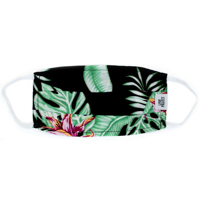 Aloha Elastic Face Mask - Midnight Black - Love Is Project