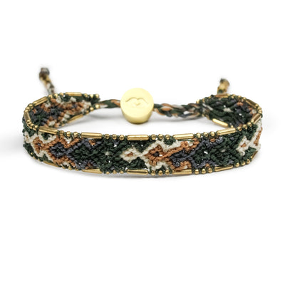 Bali Friendship Bracelet - Olive Laurel