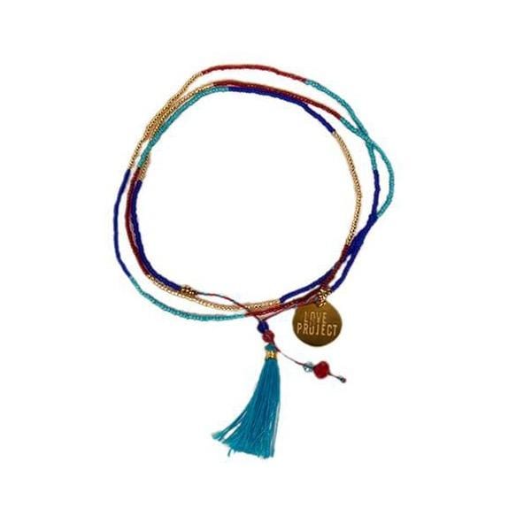 Bali UNITY Beaded Wrap/Necklace - Royal Blue - Love Is Project