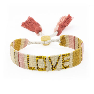 Yellow and Gold Atitlan LOVE Bracelet from Love Is Project